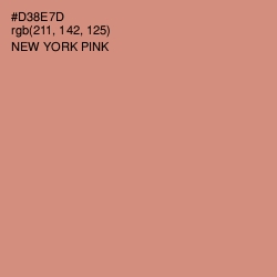 #D38E7D - New York Pink Color Image